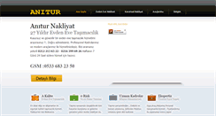 Desktop Screenshot of aniturnakliyat.com